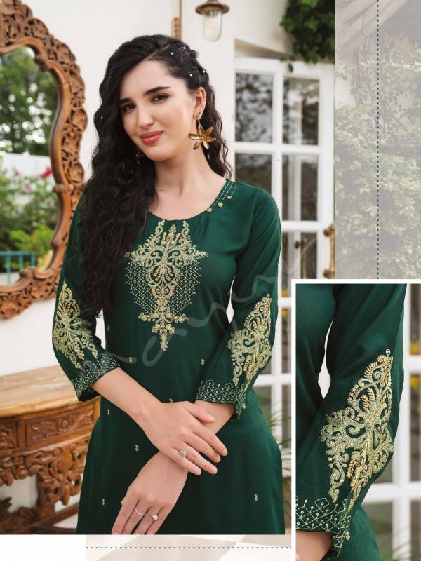 Mayur Saga 2 Rayon Designer Embroidery Kurti Collection